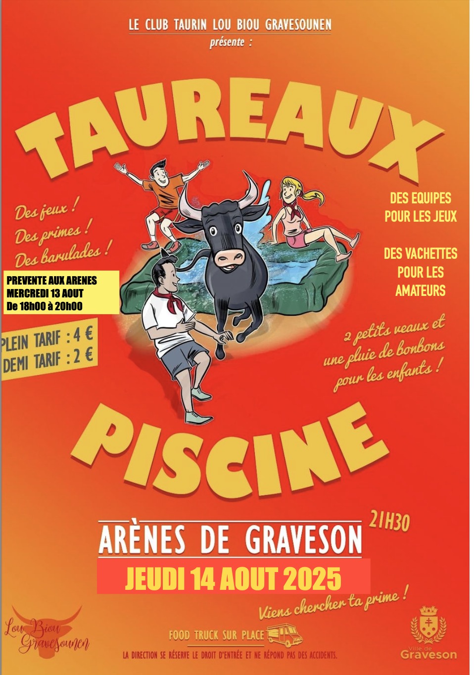 toros piscine aout